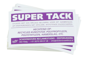 Stickers voor apolaire ondergronden